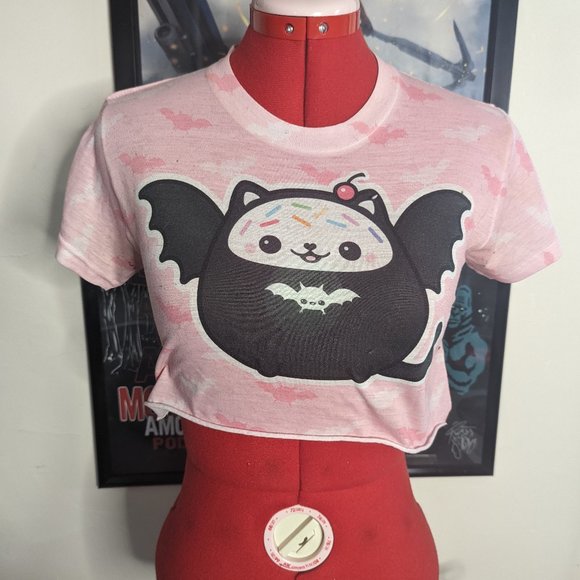Tops - Sugarhai Pastel Goth Kawaii Crop Top NO LONGER SOLD